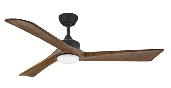 Hinkley Lighting Sculpt 60 Inch Indoor / Outdoor Ceiling Fan W/ LED Lighting - Matte Black - 903660FMB-LDD