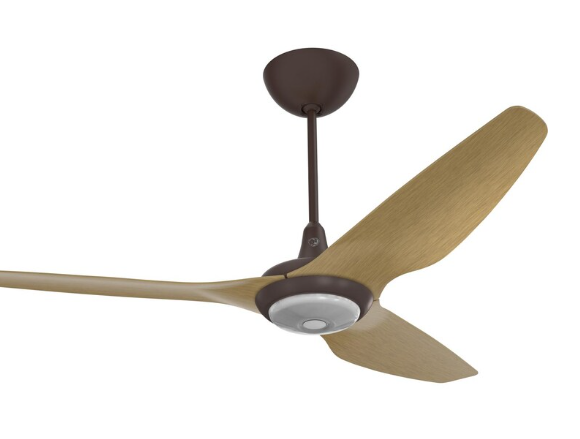 60-Inch Haiku Ceiling Fan Universal Mount W/12-Inch Downrod & Downlight Oil-Rubbed Bronze/Caramel by Big Ass Fans - MK-HK4-052506A471F504G10I12S2