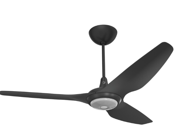 60-Inch Haiku Ceiling Fan Universal Mount W/12-Inch Downrod & Downlight Black by Big Ass Fans - MK-HK4-052506A258F258G10I12S2