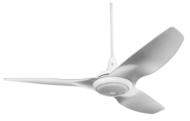 52-Inch Haiku Ceiling Fan Universal Mount W/32-Inch Downrod & Downlight White/Brushed Aluminum by Big Ass Fans - MK-HK4-042506A259F531G10I32S2