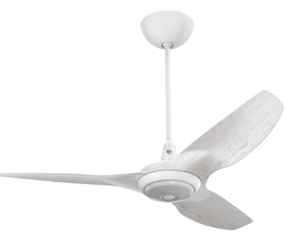 52-Inch Haiku Ceiling Fan Universal Mount W/20-Inch Downrod & Downlight White/Driftwood by Big Ass Fans - MK-HK4-042506A259F772G10I20S2