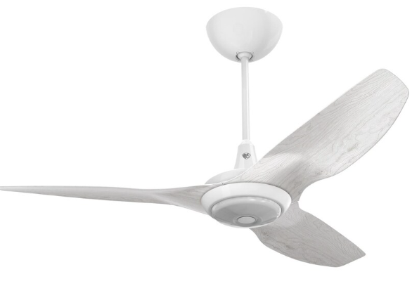 52-Inch Haiku Ceiling Fan Universal Mount W/12-Inch Downrod & Downlight White/Driftwood by Big Ass Fans - MK-HK4-042506A259F772G10I12S2