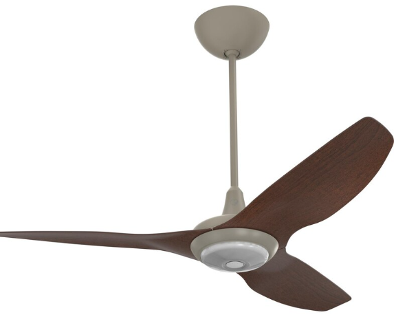 52-Inch Haiku Ceiling Fan Universal Mount W/20-Inch Downrod & Downlight Satin Nickel/Cocoa by Big Ass Fans - MK-HK4-042506A470F654G10I20S2