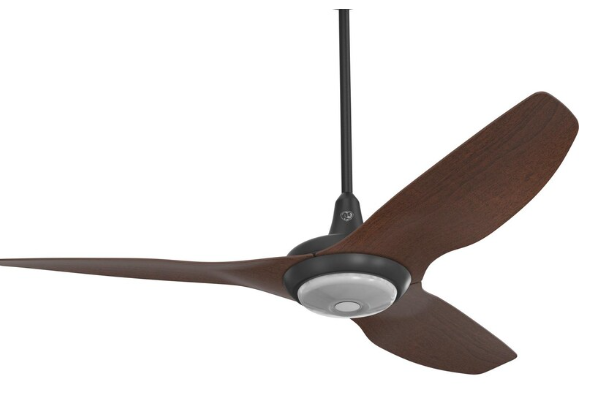 52-Inch Haiku Ceiling Fan Universal Mount W/32-Inch Downrod & Downlight Black/Cocoa by Big Ass Fans - MK-HK4-042506A258F654G10I32S2