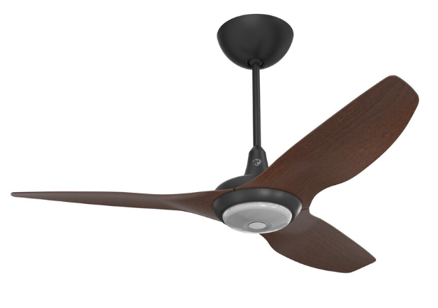 52-Inch Haiku Ceiling Fan Universal Mount W/12-Inch Downrod & Downlight Black/Cocoa by Big Ass Fans - MK-HK4-042506A258F654G10I12S2