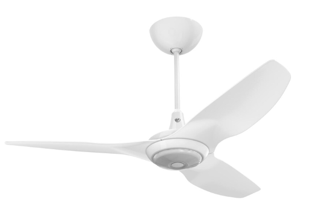 52-Inch Haiku Ceiling Fan Universal Mount W/12-Inch Downrod & Downlight White by Big Ass Fans - MK-HK4-042506A259F259G10I12S2