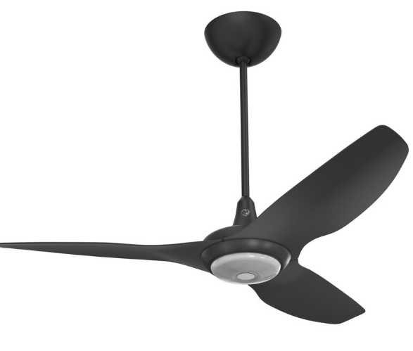 52-Inch Haiku Ceiling Fan Universal Mount W/20-Inch Downrod & Downlight Black by Big Ass Fans - MK-HK4-042506A258F258G10I20S2