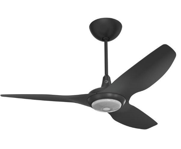 52-Inch Haiku Ceiling Fan Universal Mount W/12-Inch Downrod & Downlight Black by Big Ass Fans - MK-HK4-042506A258F258G10I12S2