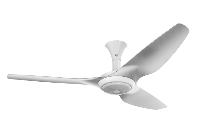 60-Inch Haiku Ceiling Fan Low Profile Mount W/Downlight White/Brushed Aluminum by Big Ass Fans - MK-HK4-052500A259F531G10S2