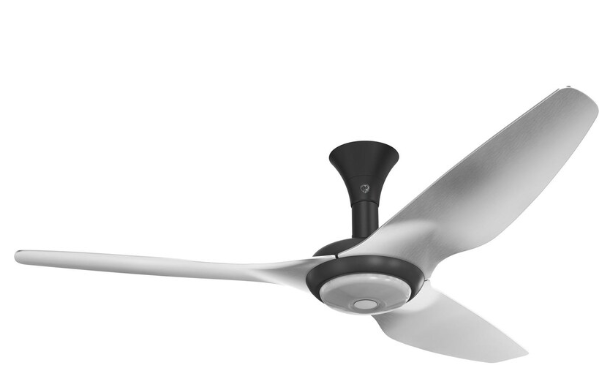 60-Inch Haiku Ceiling Fan Low Profile Mount W/Downlight Black/Brushed Aluminum by Big Ass Fans - MK-HK4-052500A258F531G10S2