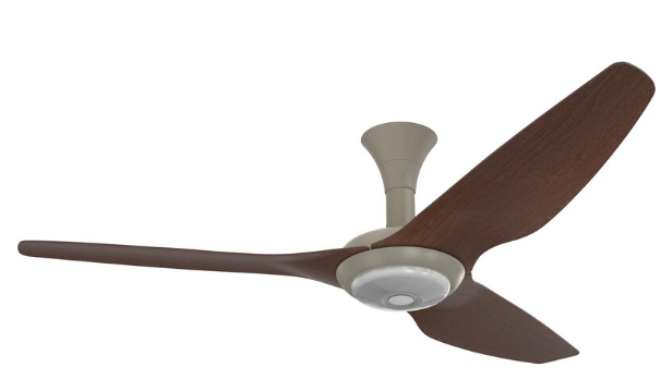 60-Inch Haiku Ceiling Fan Low Profile Mount W/Downlight Satin Nickel/Cocoa by Big Ass Fans - MK-HK4-052500A259F651G10S2