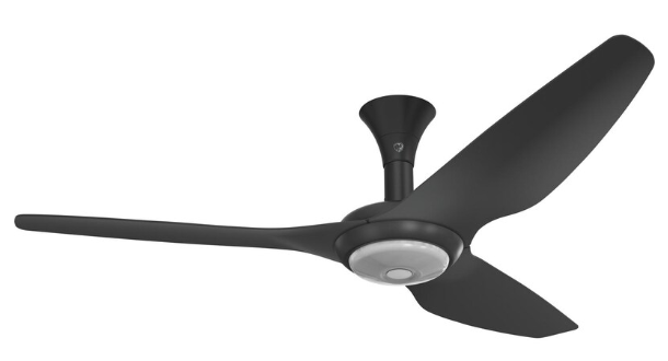 60-Inch Haiku Ceiling Fan Low Profile Mount W/Downlight Black by Big Ass Fans - MK-HK4-052500A258F258G10S2