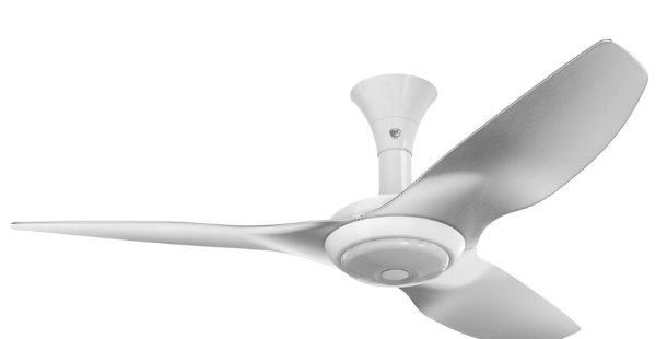 52-Inch Haiku Ceiling Fan Low Profile Mount W/Downlight White/Brushed Aluminum by Big Ass Fans - MK-HK4-042500A259F531G10S2