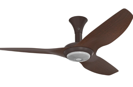 52-Inch Haiku Ceiling Fan Low Profile Mount W/Downlight Satin Nickel/Cocoa by Big Ass Fans - MK-HK4-042500A259F651G10S2