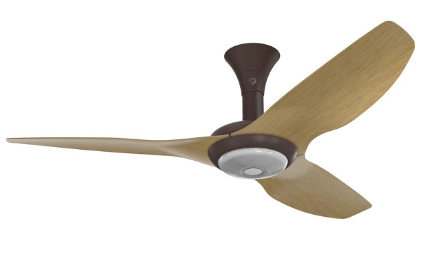 52-Inch Haiku Ceiling Fan Low Profile Mount W/Downlight Oil-Rubbed Bronze/Caramel by Big Ass Fans - MK-HK4-042500A471F504G10S2