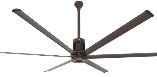 96-Inch i6 Ceiling Fan Universal Mount W/24-Inch Ext Tube & LED Oil Rubbed Bronze by Big Ass Fans - MK-I61-081906A730I24S2