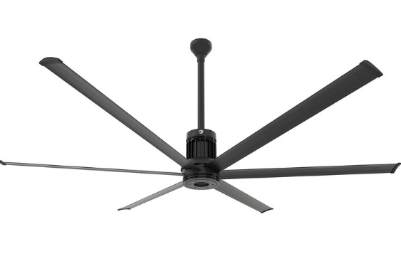 96-Inch i6 Ceiling Fan Universal Mount W/24-Inch Ext Tube & LED Black by Big Ass Fans - MK-I61-081906A728I24S2