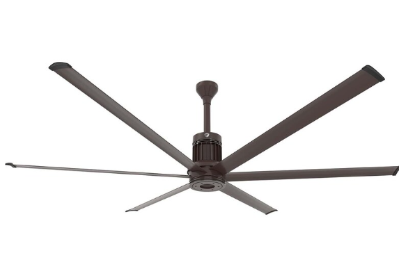 96-Inch i6 Ceiling Fan Universal Mount W/12-Inch Ext Tube & LED Oil Rubbed Bronze by Big Ass Fans - MK-I61-081906A730I12S2