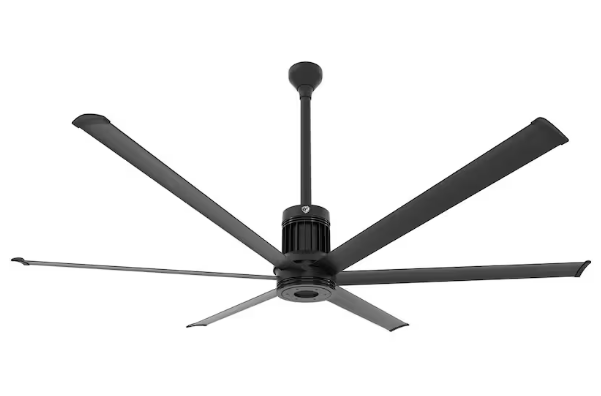 84-Inch i6 Ceiling Fan Universal Mount W/24-Inch Ext Tube & LED Black by Big Ass Fans - MK-I61-071906A728I24S2