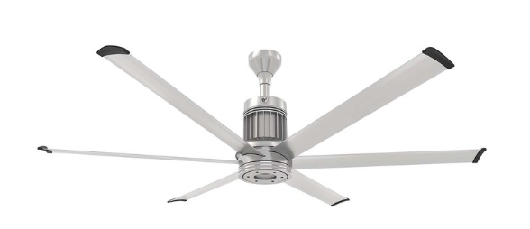 72-Inch i6 Ceiling Fan Universal Mount W/6-Inch Ext Tube Brushed Silver by Big Ass Fans - MK-I61-061906A727I06