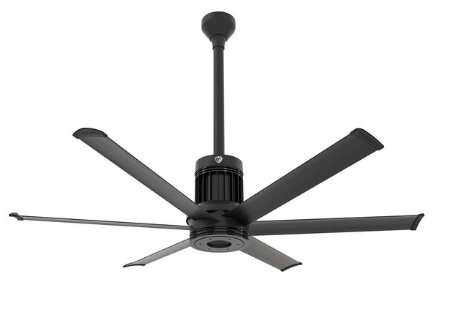 60-Inch i6 Ceiling Fan Universal Mount W/24-Inch Ext Tube & LED Black by Big Ass Fans - MK-I61-051906A728I24S2