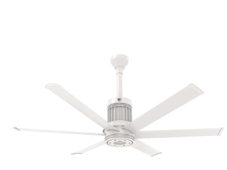 60-Inch i6 Ceiling Fan Universal Mount W/12-Inch Ext Tube & LED White by Big Ass Fans - MK-I61-051906A729I12S2