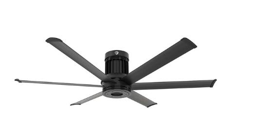60-Inch i6 Ceiling Fan Direct Mount W/LED & WiFi/BLE Black by Big Ass Fans - MK-I61-051900A728S2