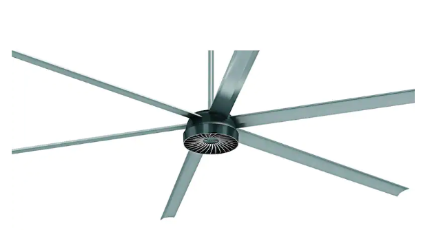 MacroAir AirVolution-D 370 6-Ft. HVLS Outdoor Ceiling Fan With Anodized Aluminum Blades - Silver