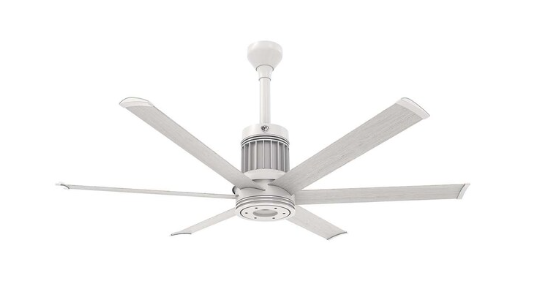 60-Inch i6 Ceiling Fan Universal Mount W/12-Inch Ext Tube & LED Driftwood by Big Ass Fans - MK-I61-051906A729F772I12S2