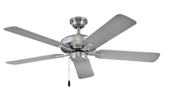 Hinkley Lighting Metro Wet 52 Inch Indoor / Outdoor Ceiling Fan - Brushed Nickel - 903352FBN-NWA