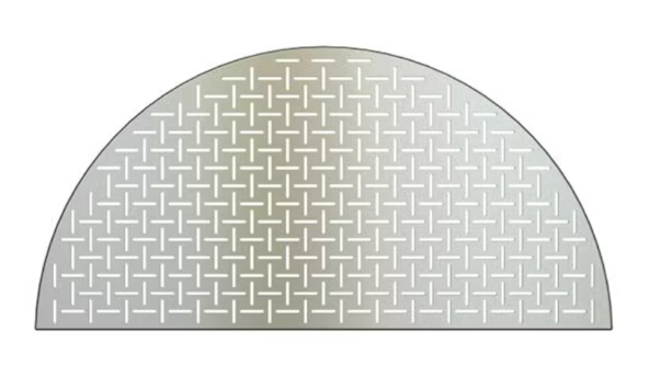Kamado Joe Half Moon Laser Cut Stainless Steel Grate For Classic 18-Inch Grills - KJ-HSSCGFV