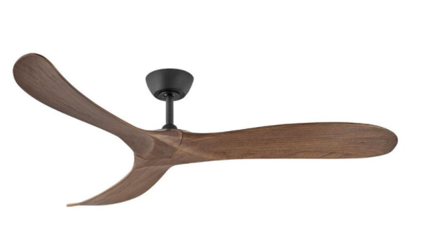 Minka-Aire Skinnie 56-Inch 3-Blade LED Ceiling Fan in Coal Finish W/ Coal Blades & Etched Lens - F626L-CL