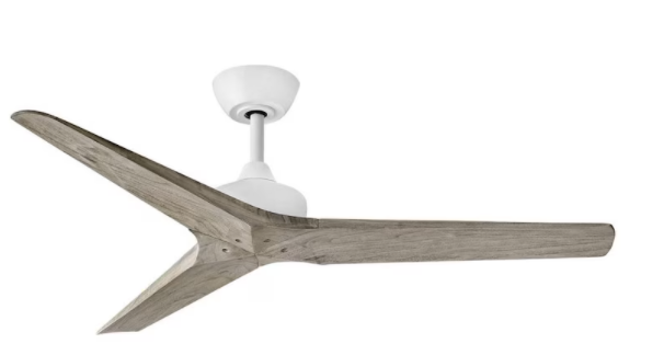 Hinkley Lighting Chisel 52 Inch Indoor / Outdoor Ceiling Fan - Matte White - 903752FMW-NDD