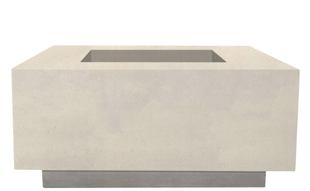 Lakeview Cascata Bay 2 36-Inch Natural Gas Square Fire Pit Table - Coastal - SCPH-406-6NG