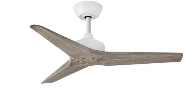 Hinkley Lighting Chisel 44 Inch Indoor / Outdoor Ceiling Fan - Matte White - 903744FMW-NDD