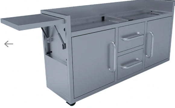 Freestanding Cart for The Grand Texan Griddle - GFCART160