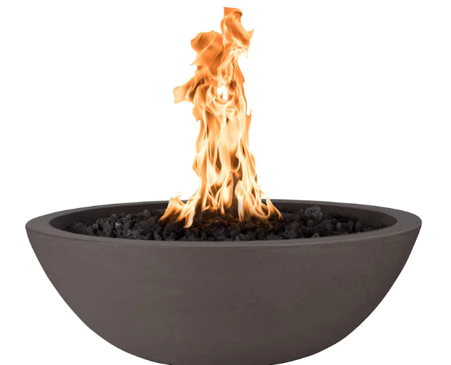 Top Fires by The Outdoor Plus Sedona 27-Inch Propane Gas Fire Bowl - Chocolate - Match Light (33)