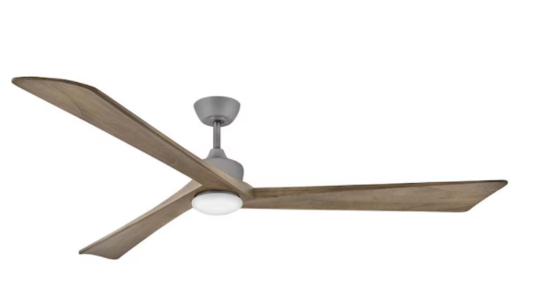 Hinkley Lighting Sculpt 80 Inch Indoor / Outdoor Ceiling Fan W/ LED Lighting - Graphite - 903680FGT-LDD
