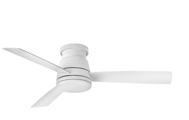 Minka-Aire Strata 52-Inch 4-Blade LED Ceiling Fan in Smoked Iron Finish W/ Smoked Iron Finish Blades & Etched Opal Glass - F734L-SI