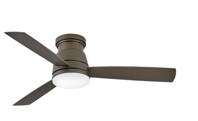 Hinkley Lighting Chisel 60 Inch Indoor / Outdoor Ceiling Fan - Matte Black - 903760FMB-NDD