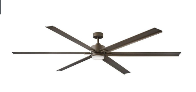Minka-Aire Slipstream 65-Inch 8-Blade LED Ceiling Fan in Oil Rubbed Bronze Finish W/ Oil Rubbed Bronze Blades & Tinted Opal Glass - F888L-ORB