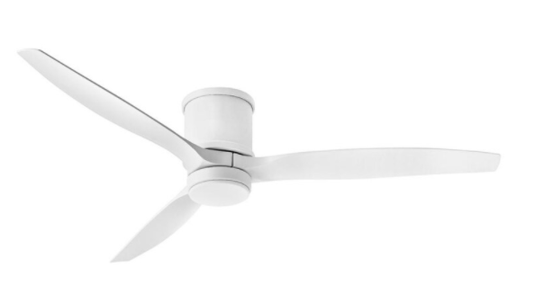Minka-Aire Slipstream 65-Inch 8-Blade LED Ceiling Fan in Brushed Nickel Wet Finish W/ Silver Blades & Etched Opal Glass - F888L-BNW