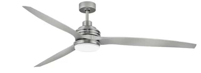 Hinkley Lighting Artiste 72-Inch LED Indoor / Outdoor Ceiling Fan - Brushed Nickel - 900172FBN-LWD