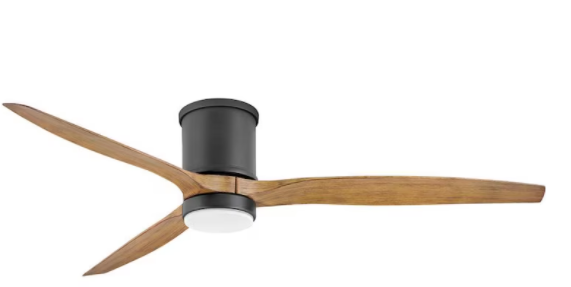 Minka-Aire Cone 54-Inch Convertible Blade LED Ceiling Fan in Silver Finish W/ Silver Blades & Etched Lens - F541L-SL