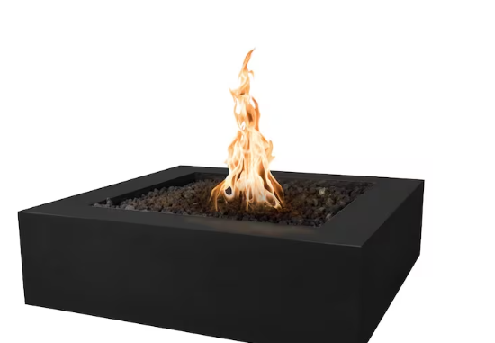 Top Fires by The Outdoor Plus Quad 36-Inch Propane Fire Pit - Black Concrete - Match Light (63)