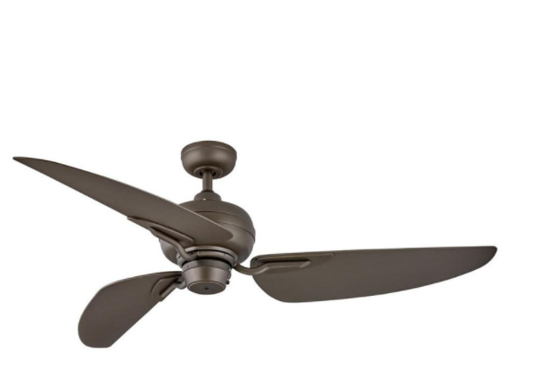 Minka-Aire Java 54-Inch 3-Blade Ceiling Fan in Brushed Nickel Wet Finish W/ Silver Blades - F753-BNW