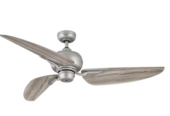 Minka-Aire Xtreme H2O 65-Inch 8-Blade Ceiling Fan in Brushed Nickel Finish W/ Silver Blades - F896-65-BNW