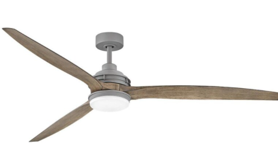Minka-Aire Seacrest 60-Inch 3-Blade LED Ceiling Fan in Flat White Finish W/ Flat White Blades & Etched Glass - F675L-WHF