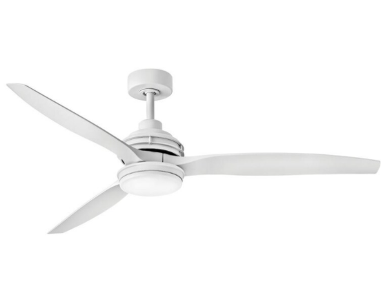 Minka-Aire Seacrest 60-Inch 3-Blade LED Ceiling Fan in Oil Rubbed Bronze Finish W/ Oil Rubbed Bronze Blades & Etched Glass - F675L-ORB