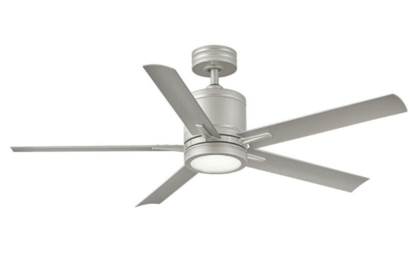 Minka-Aire Traditional Concept 52-Inch 3-Blade LED Ceiling Fan in Pewter Finish W/ Dark Maple Blades & Opal Glass - F594L-PW